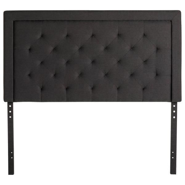 Headboard Square Tufted Charcoal