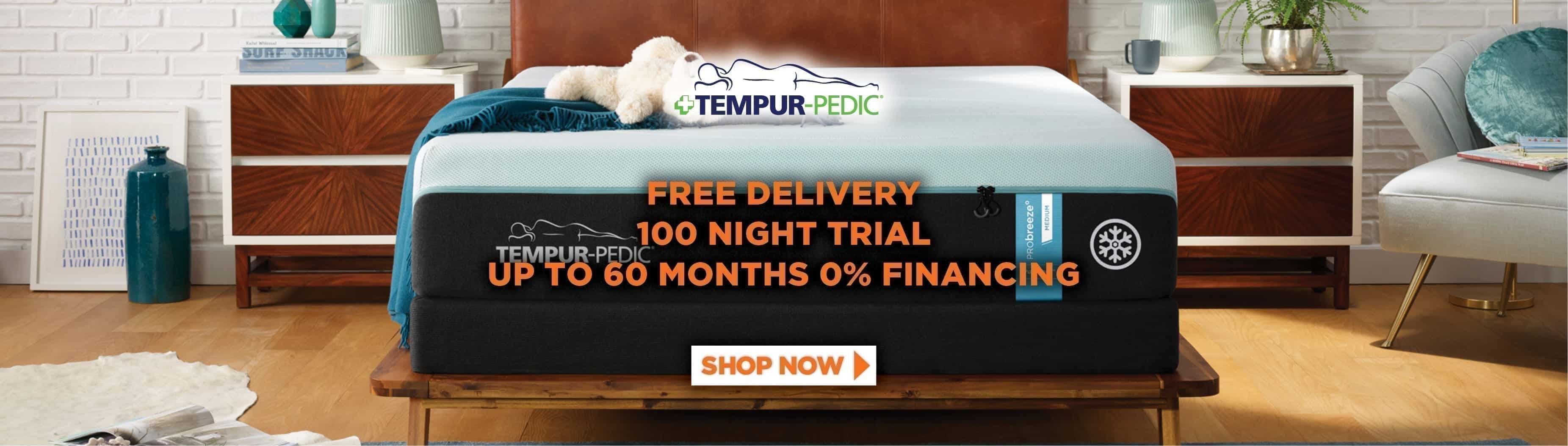tempur-pedic free delivery